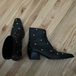 Rag and bone Joni zip boots with grommets size 38,5